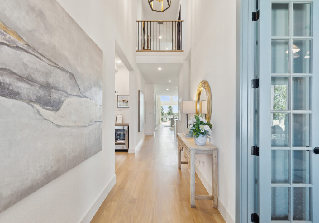 Hallway in the Lakewood III Floorplan at Painted Tree 50' Series.