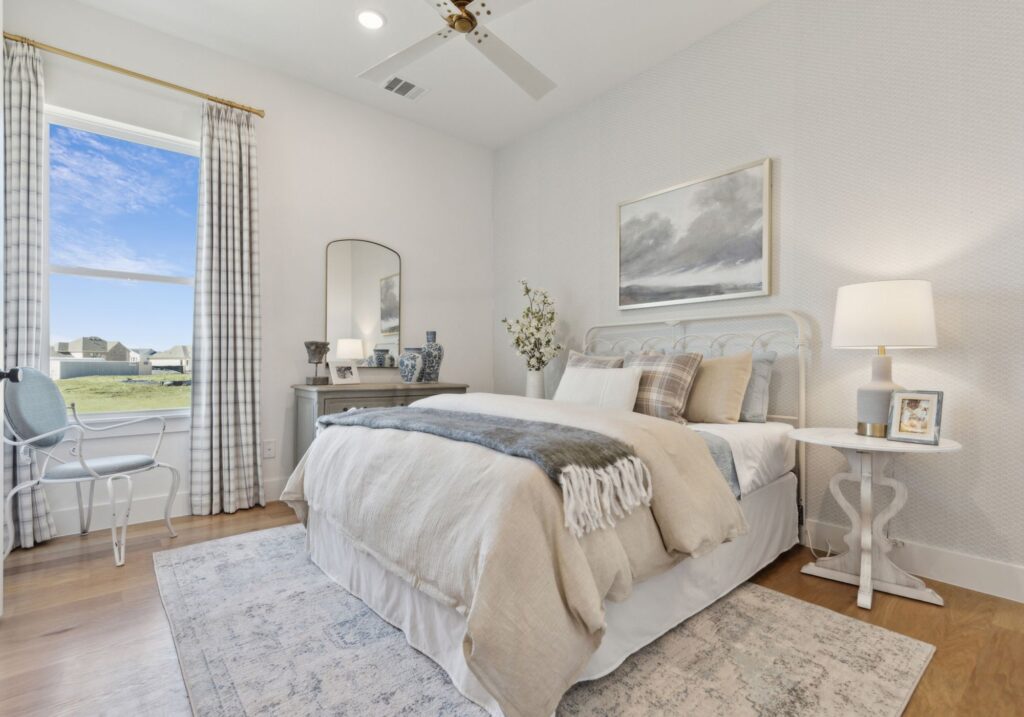 Guest Bedroom in the Lakewood III Floorplan at Painted Tree 50' Series.