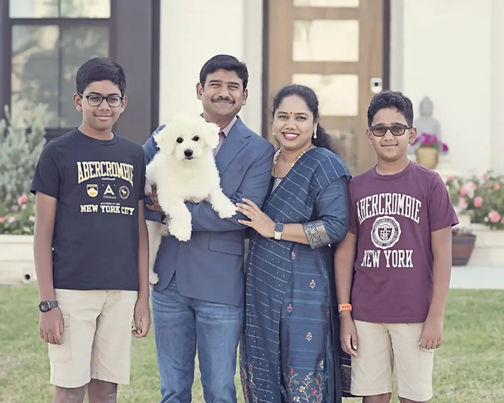 Happy family at their new Southgate Home