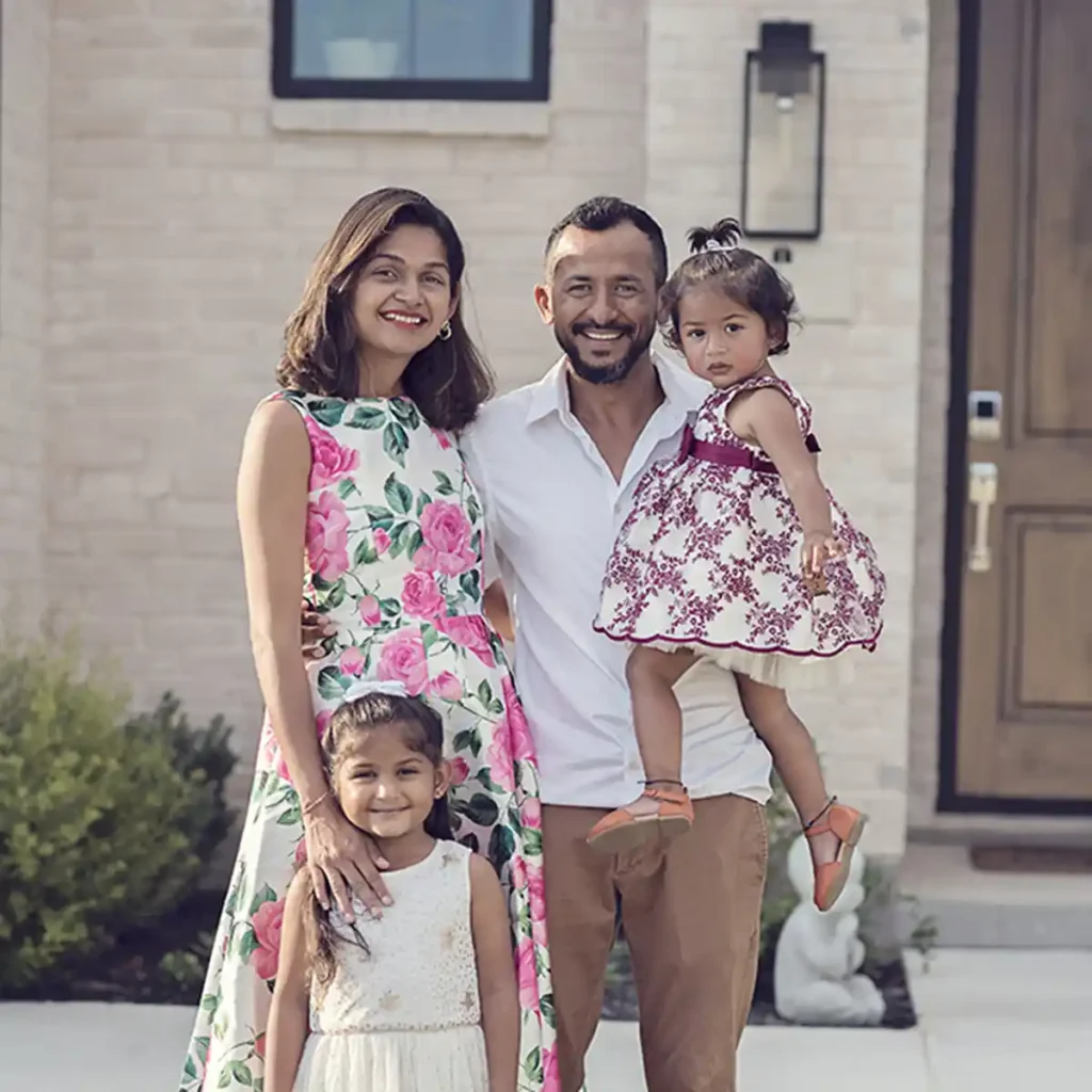 Happy family with new Southgate Home