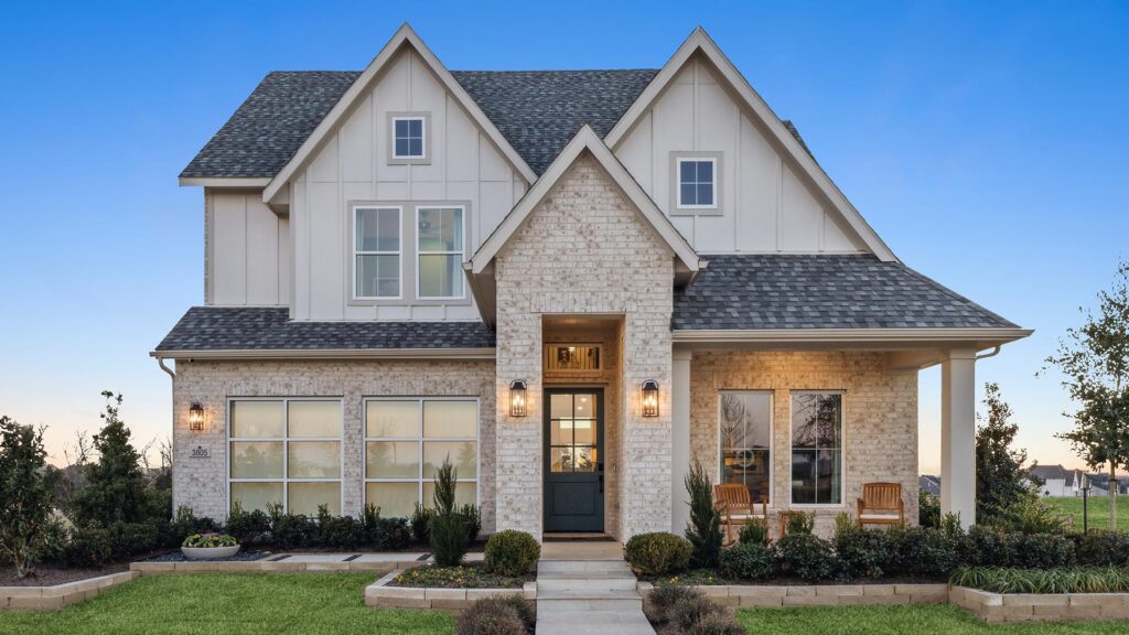 Exterior of the Lakewood III Floorplan at Painted Tree 50' Series.