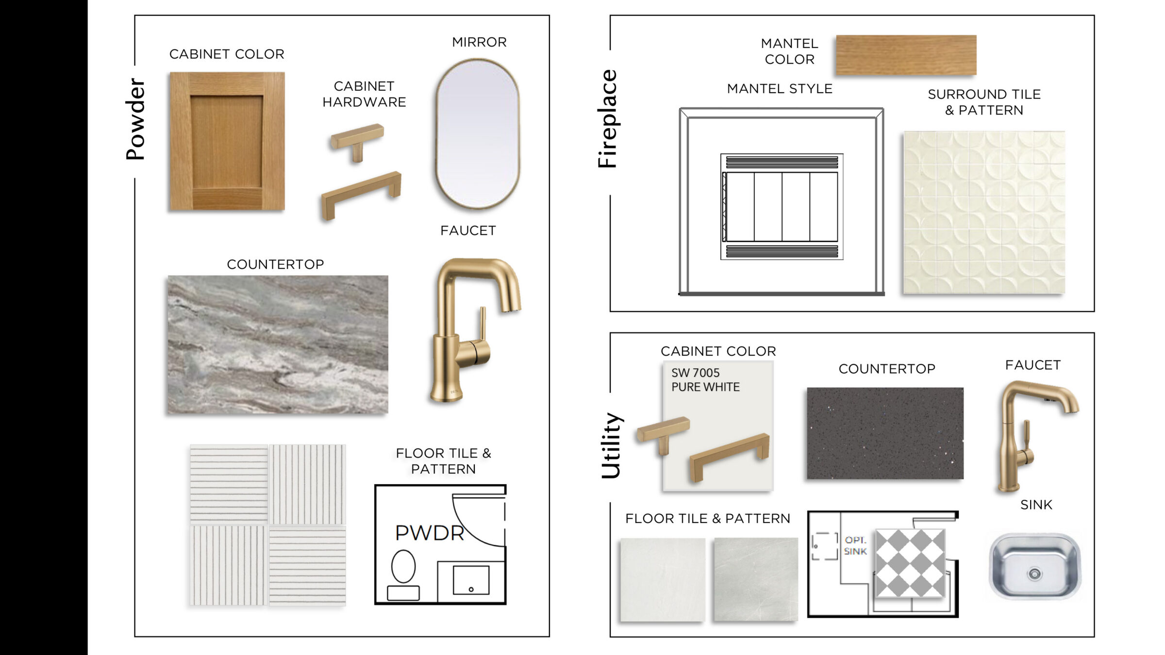 Design selections for 861 Rosso Drive at Prosper Ridge in Prosper, TX.