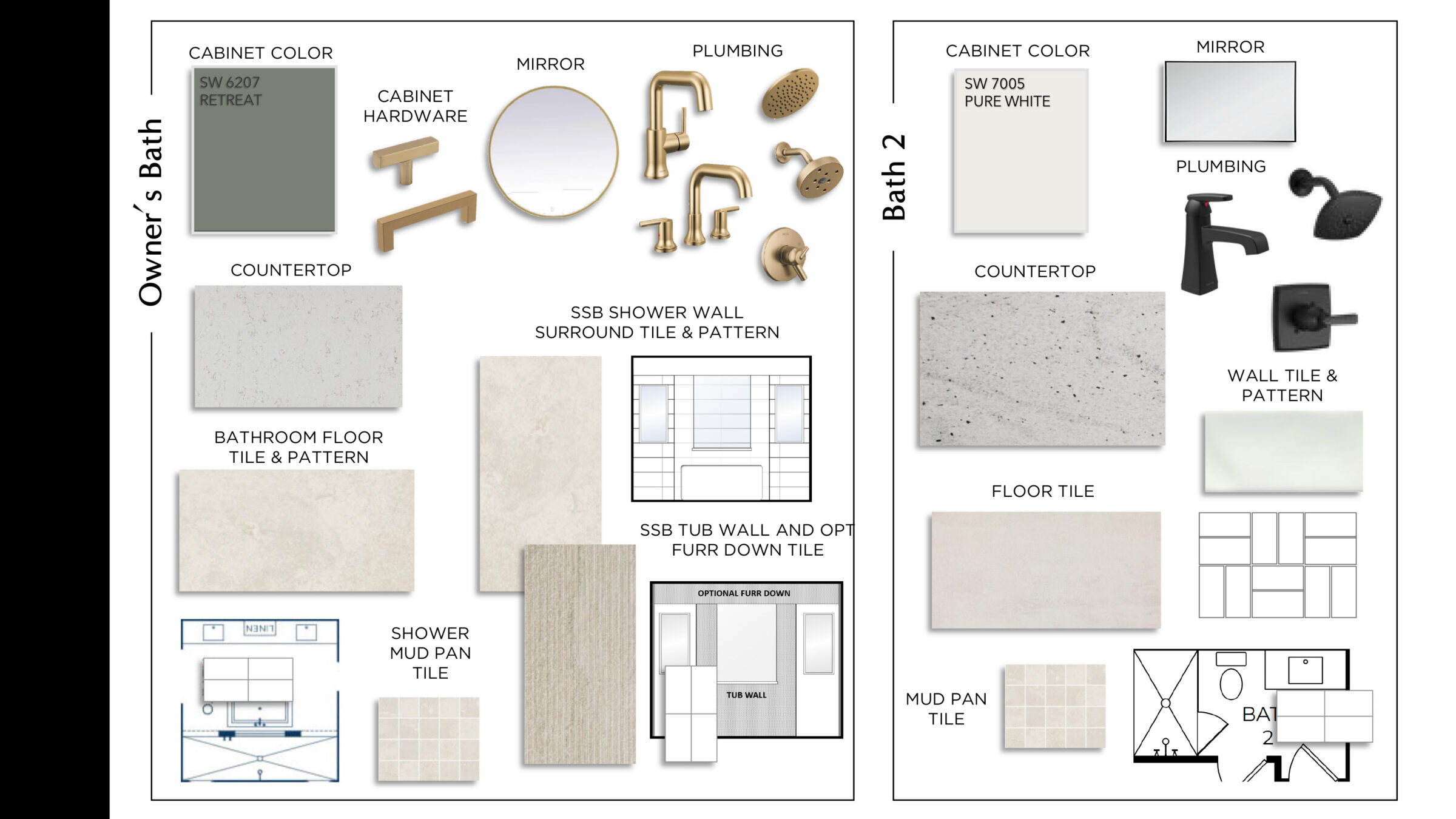 Design selections for 861 Rosso Drive at Prosper Ridge in Prosper, TX.